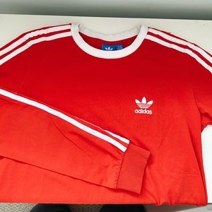 ADIDAS 3-Stripe Long Sleeve size M ☆